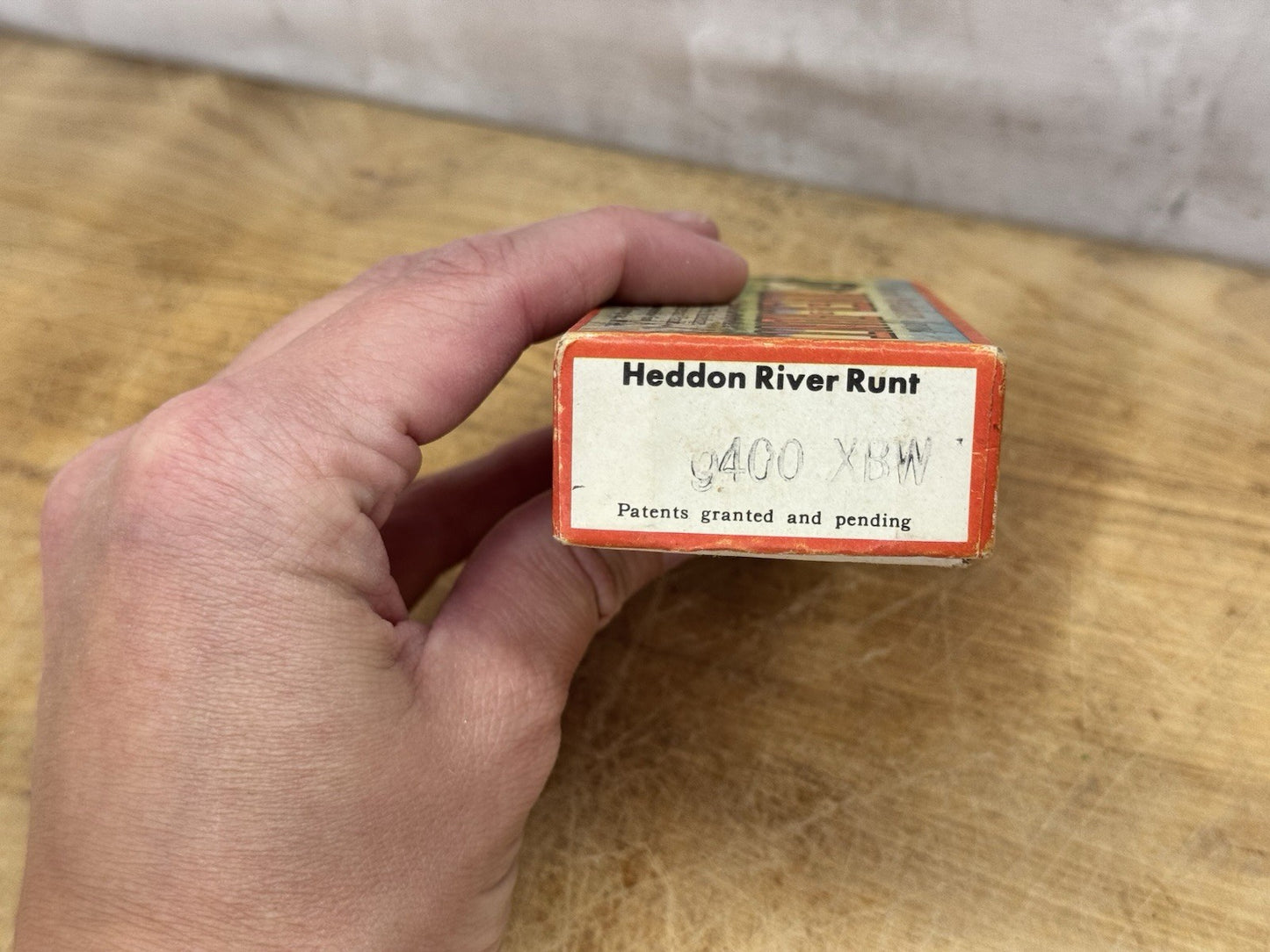 Heddon Spook River Runt Empty Box Fishing Antique #S-1528