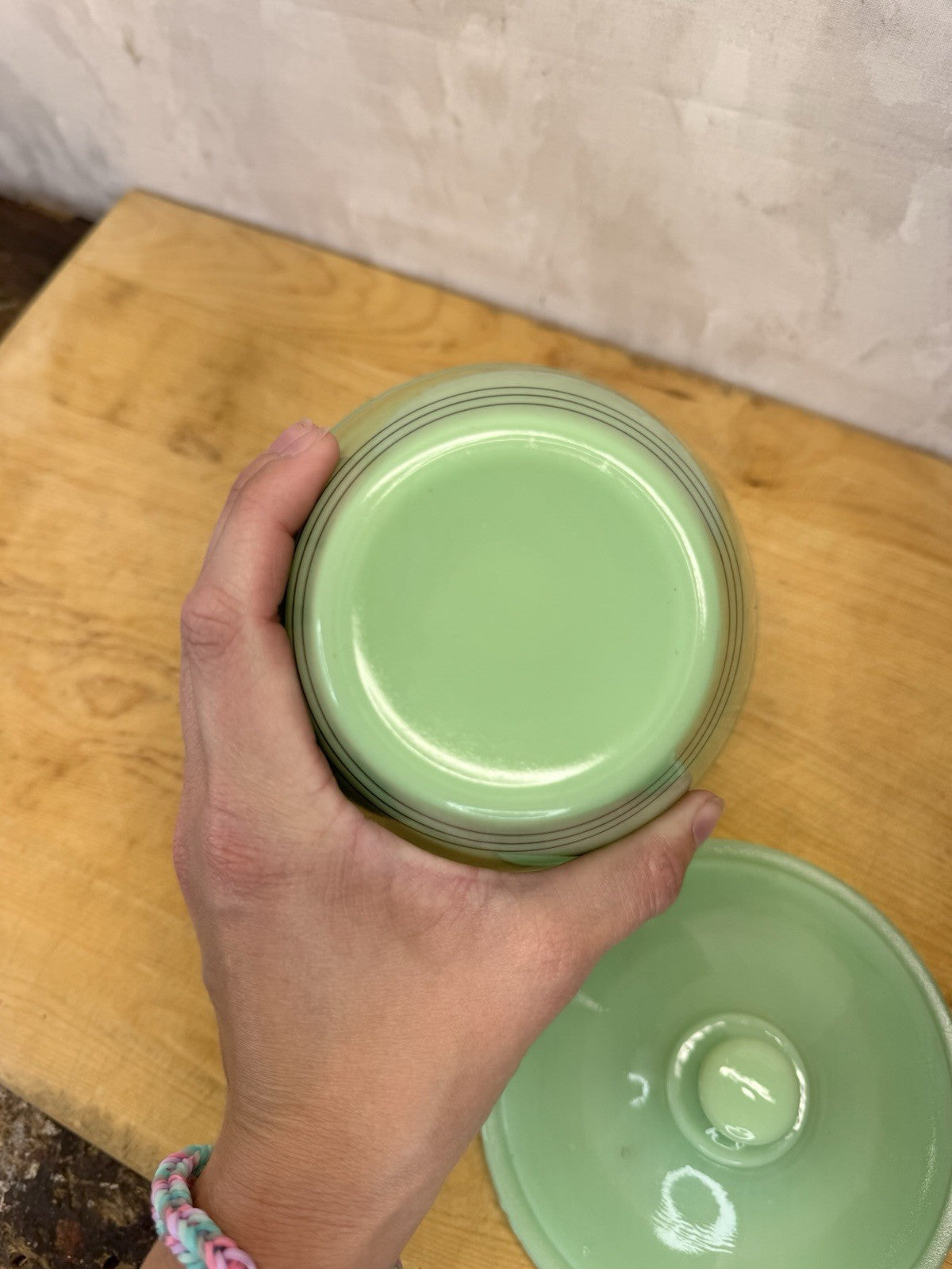 Jadeite Antique Grease Bowl #1072