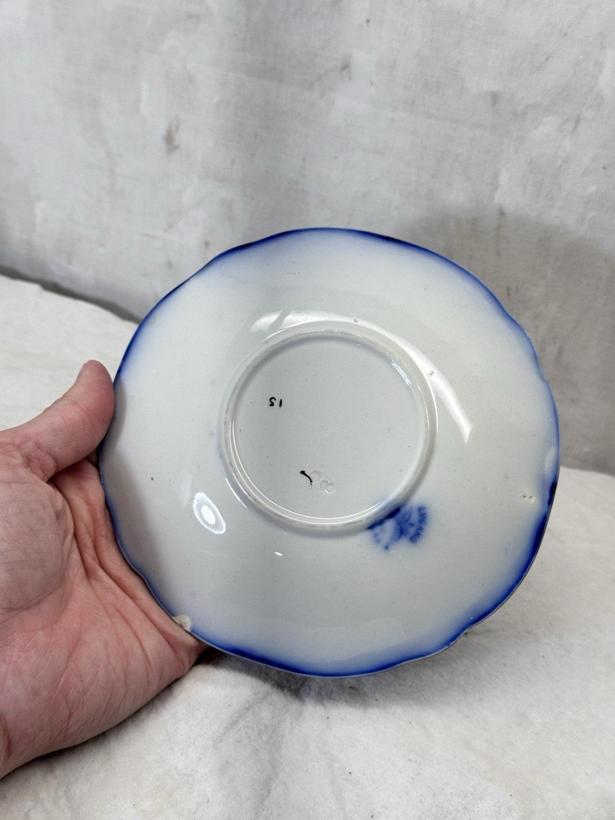 Flow Blue Ridgway Lugano Fruit Bowl #S-1913