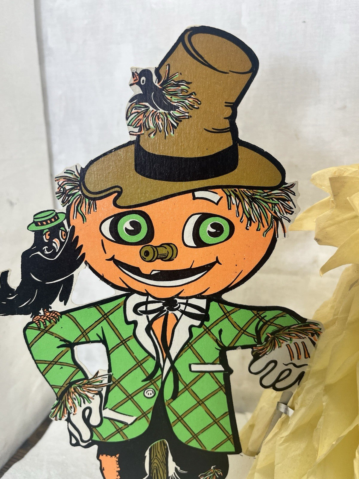 Halloween Beistle Scarecrow Cardboard Cutout