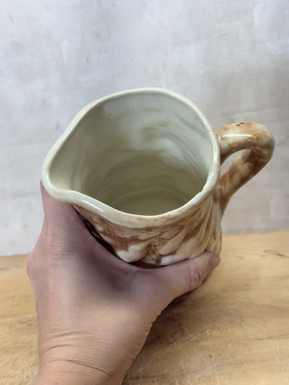 Vintage Pottery bird  Pitcher #S-1804