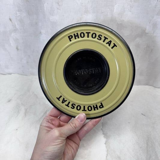 Photostat Ashtray Vintage Metal Round