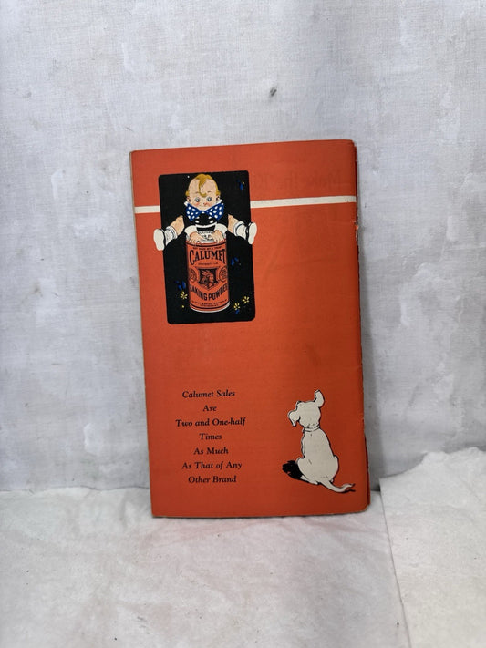 Calumet Baking Powder Reliable Recipes Book Vintage
