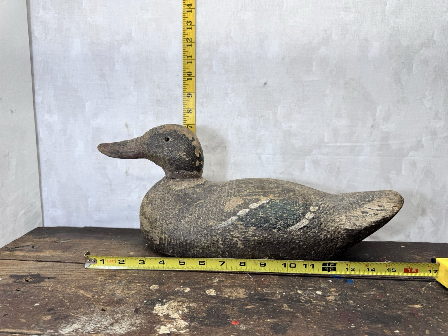 Vintage Wooden Hunting Duck Decoy