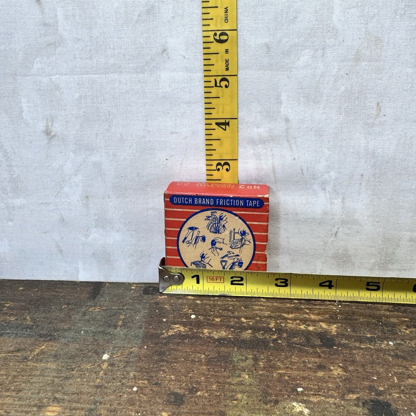 No. 2 Dutch Brand Friction Tape Empty Box Vintage