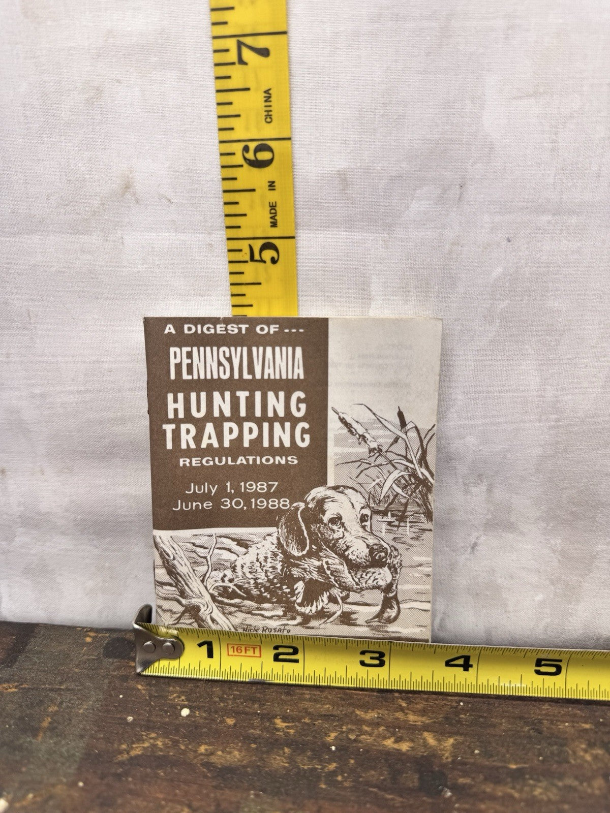 Pennsylvania Hunting Trapping Regulations 1987-1988 Vtg #1245