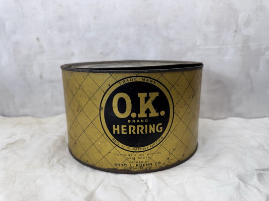 O.K Herring Vintage Tin Empty #S-1760