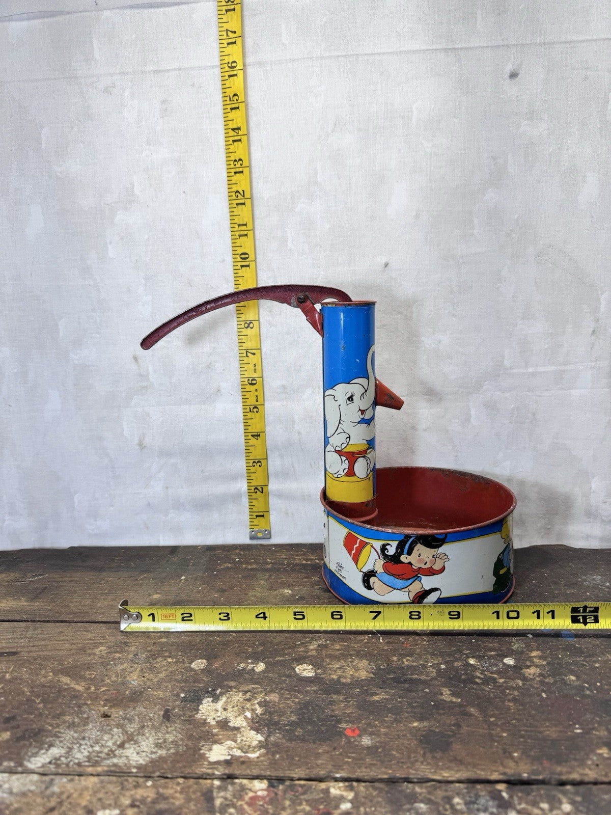 Ohio Arts Tin Hand Water Pump Toy