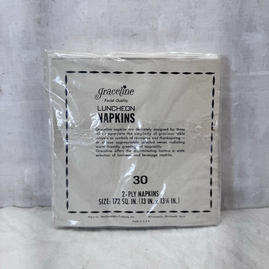 Cutesy Owls In Tree Napkins NOS Vintage