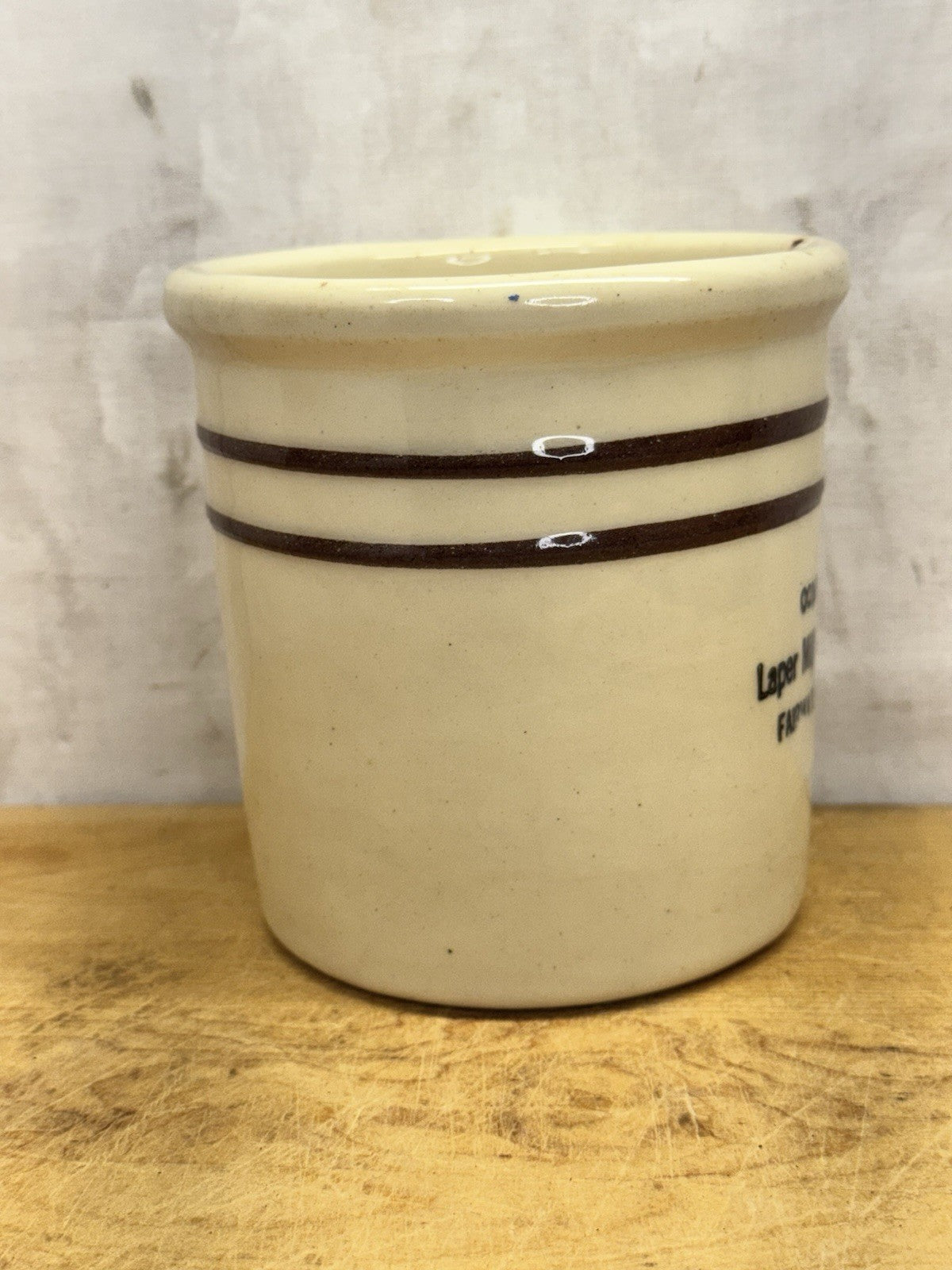 Laper Milling & Supply Co. Beater Jar Antique Fairwater Wisconsin #1126