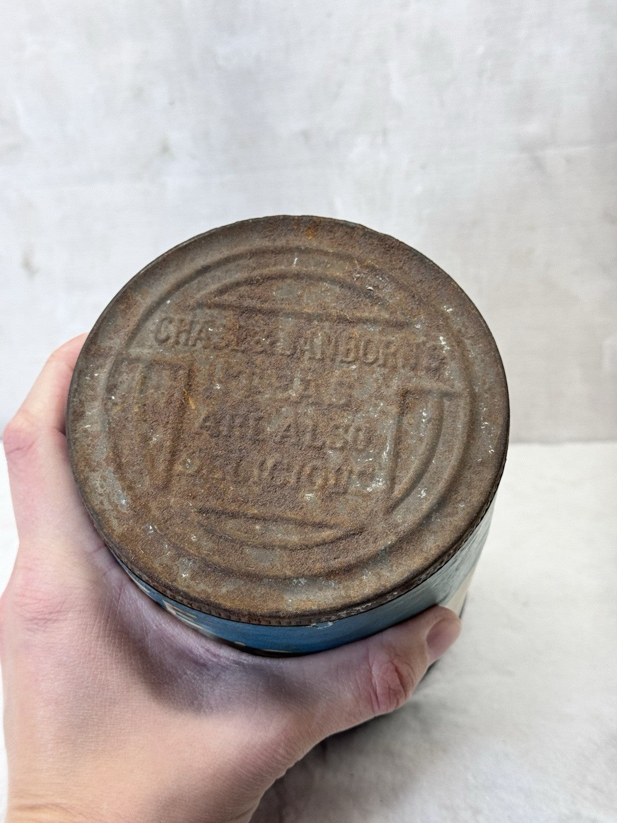 Chase And Sanborns Coffee Tin Vintage Rustic #S-1960