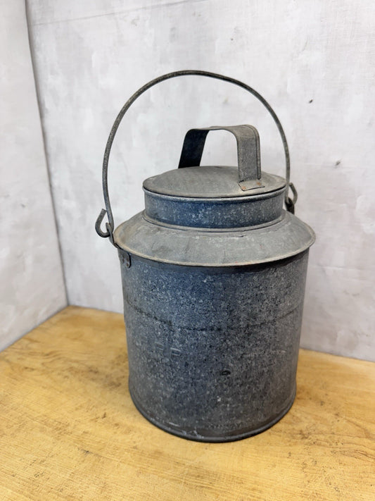 CMSTP & PRR Railroad Vtg Cream Can #S-1830