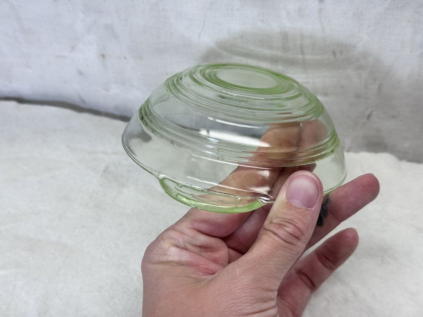 Small Uranium Bowl Dish Vintage Glow #S-1918