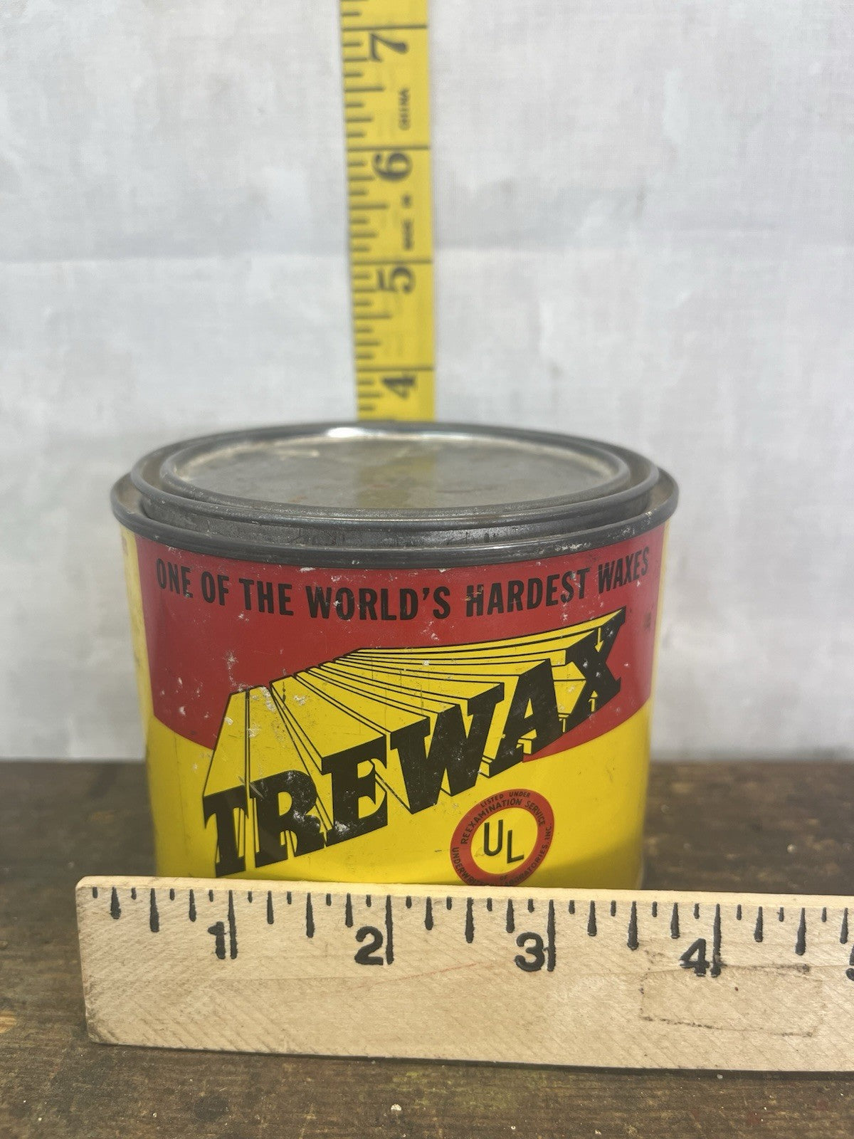 Vintage Trewax Tin Mancave