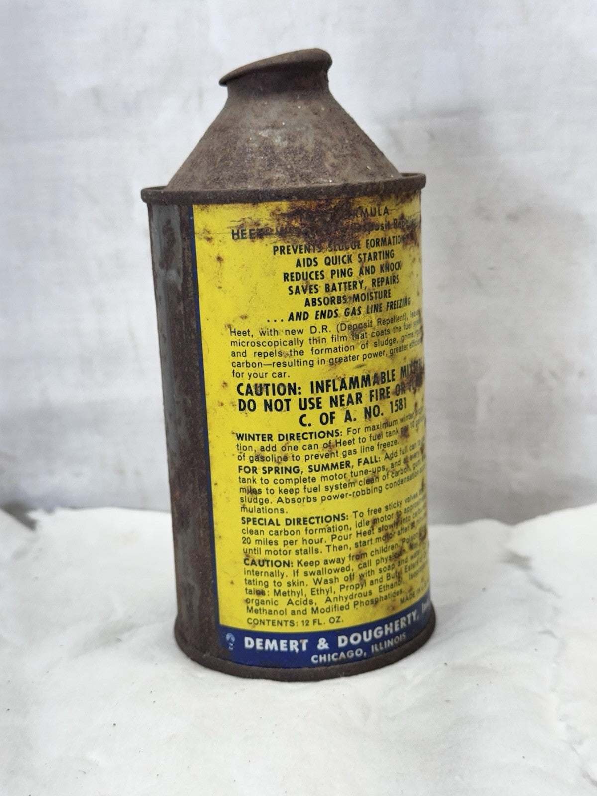 Vintage Conetop Heet Can #S-1908