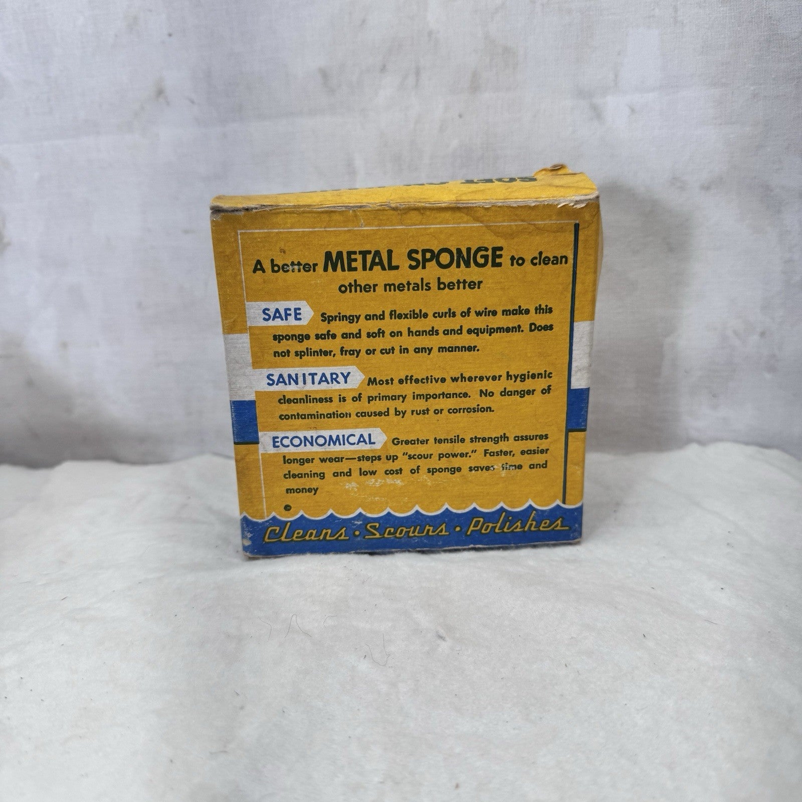 Watkins Stainless Metal Sponge NOS Vintage