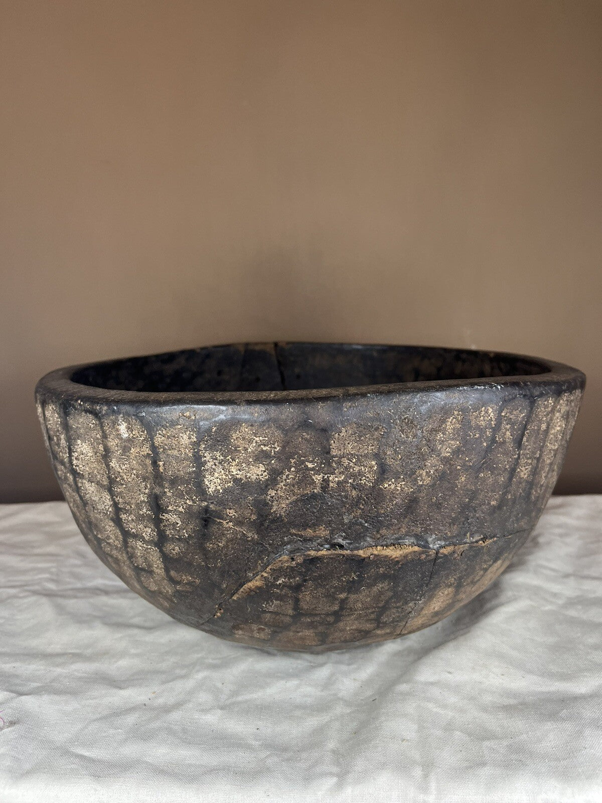 Primitive Antique Hand Carved Large Wood Bowl,home Decor,farm Decor,collectible