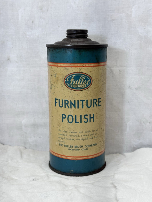 Fuller Furniture Polish Can Vtg #S-1777