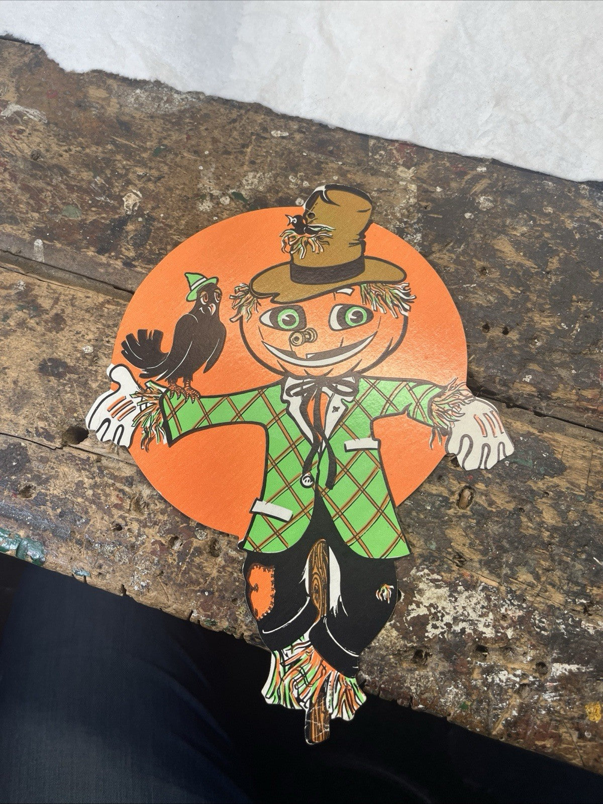 Halloween Cardboard Scarecrow Bristle