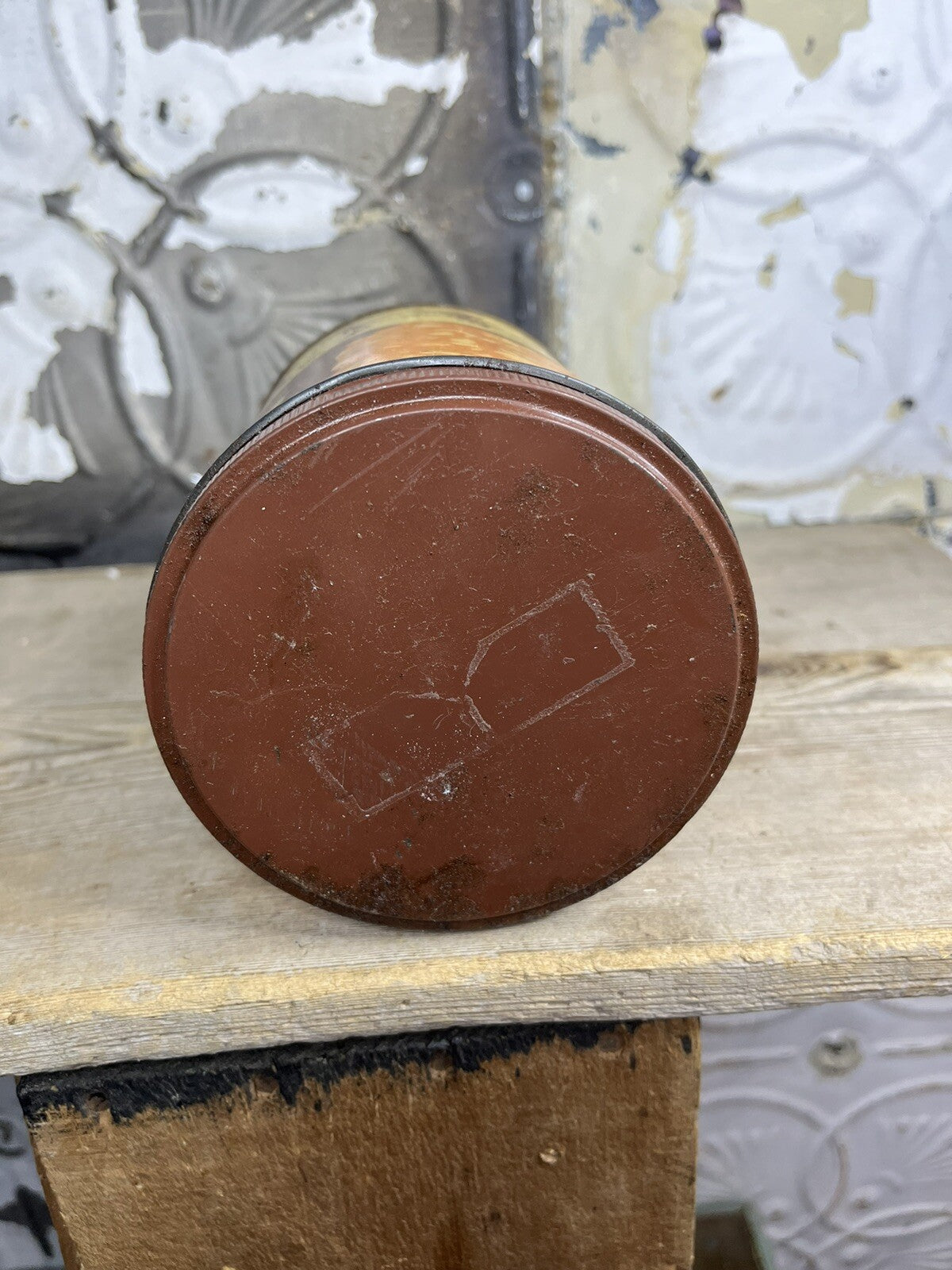 Vintage Ole Smokin Peanut Brittle Tin