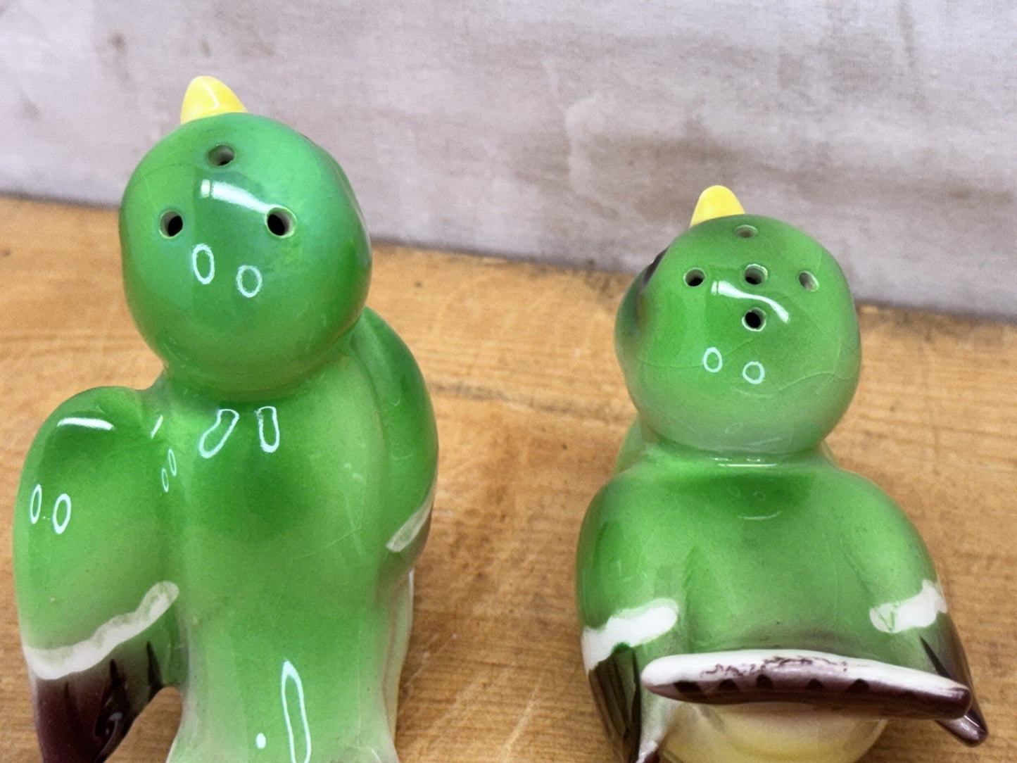 vintage bird salt and pepper shakers japan #1277