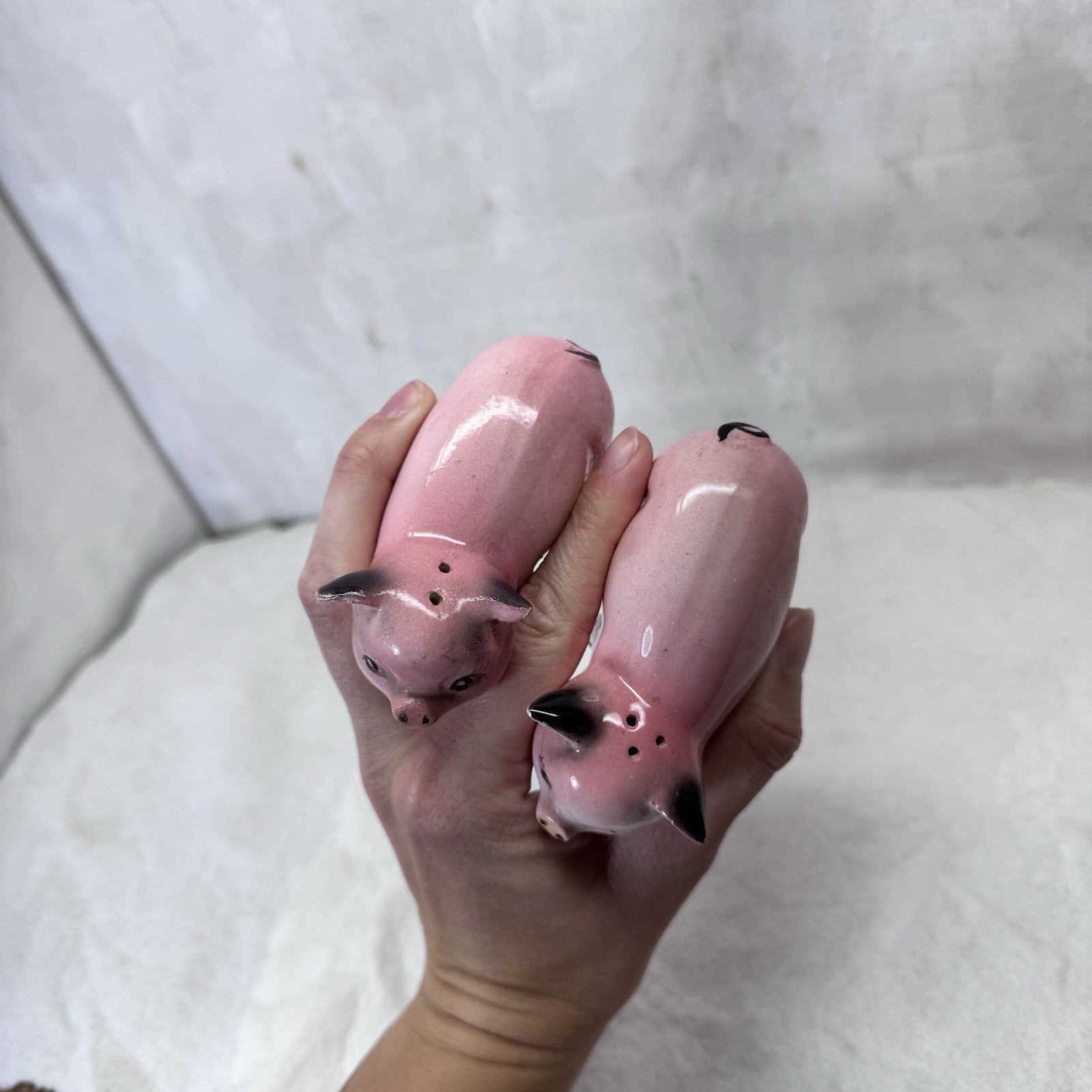 Pig Salt & Pepper Shakers Japan Vintage