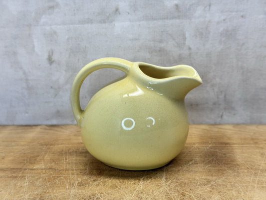Vintage Yellow Ceramic Mini Creamer Pitcher #S-1556