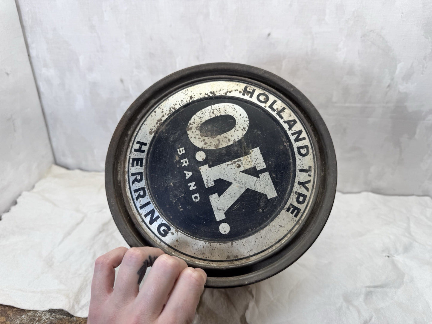 O.K Herring Vintage Tin Empty #S-1760
