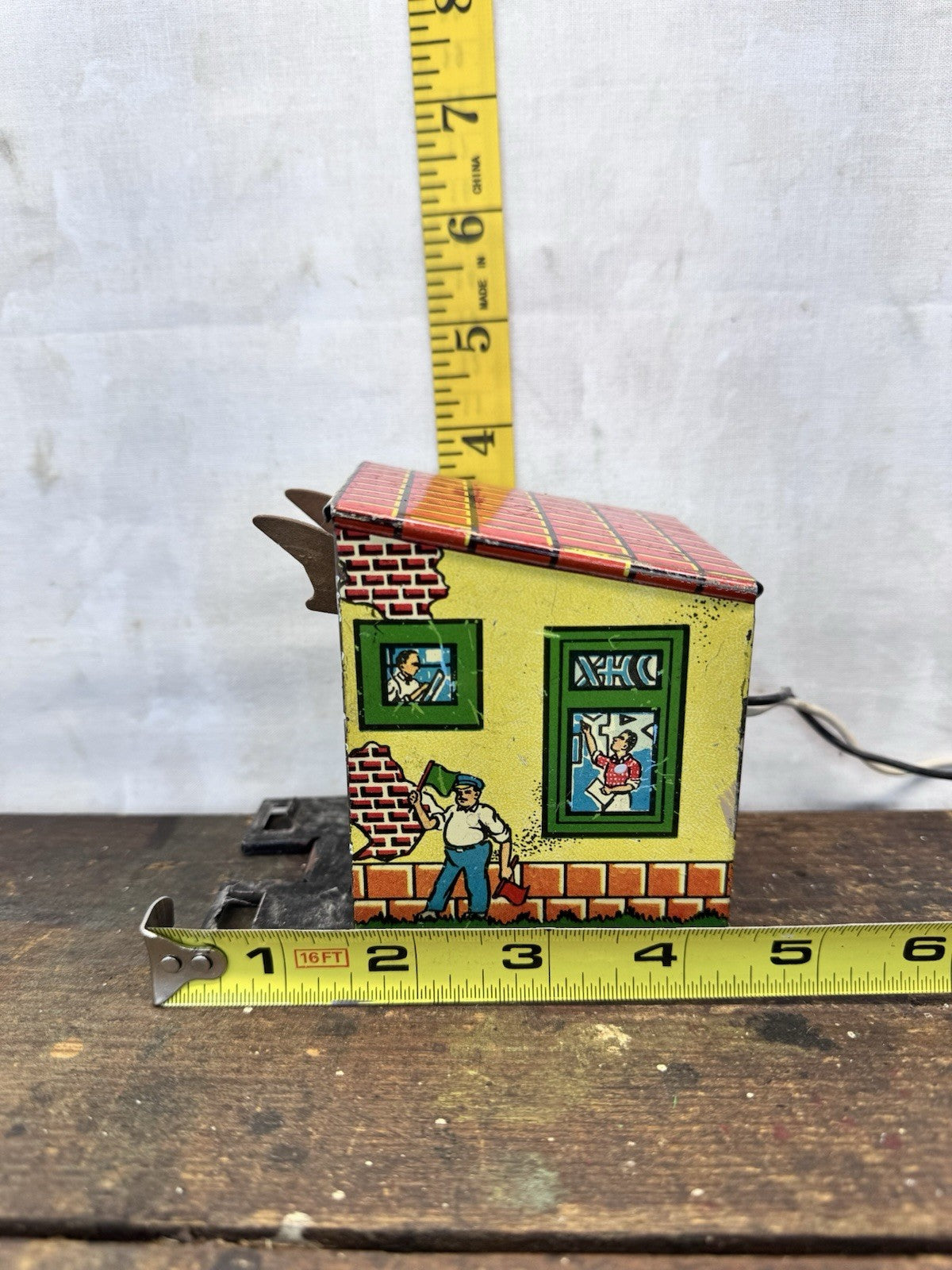 Vtg Marx 1614 Railroad River Div. Sec 8 Tin Litho Dump Station #S-1609
