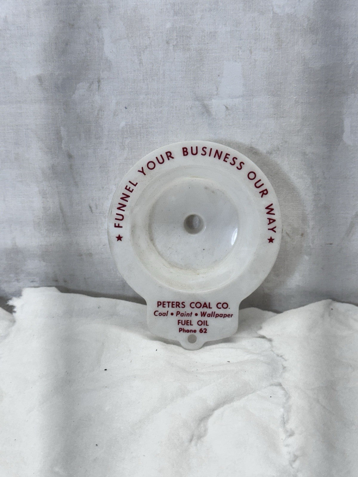 Peters Coal Co. Funnel Waupun Wisconsin Advertisement Vtg #S-1914