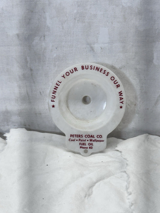 Peters Coal Co. Funnel Waupun Wisconsin Advertisement Vtg #S-1914