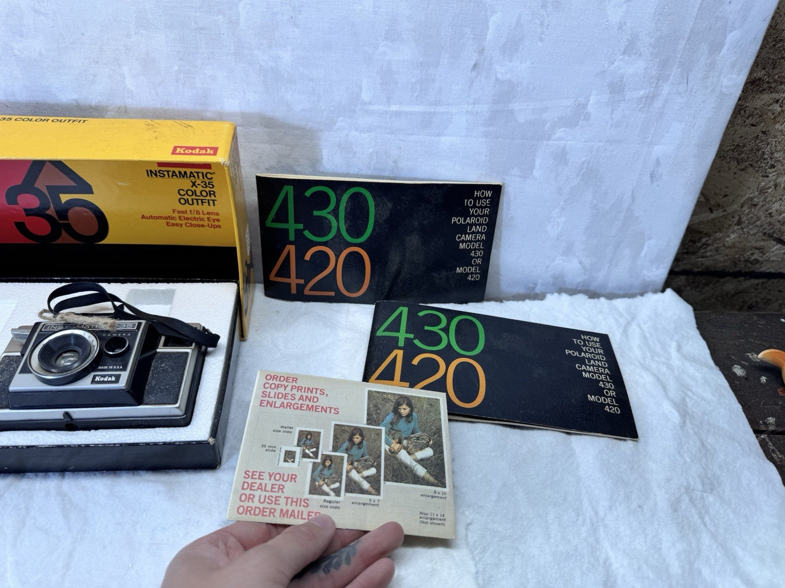 Kodak Instamatic X-35 Color Outfit With Box