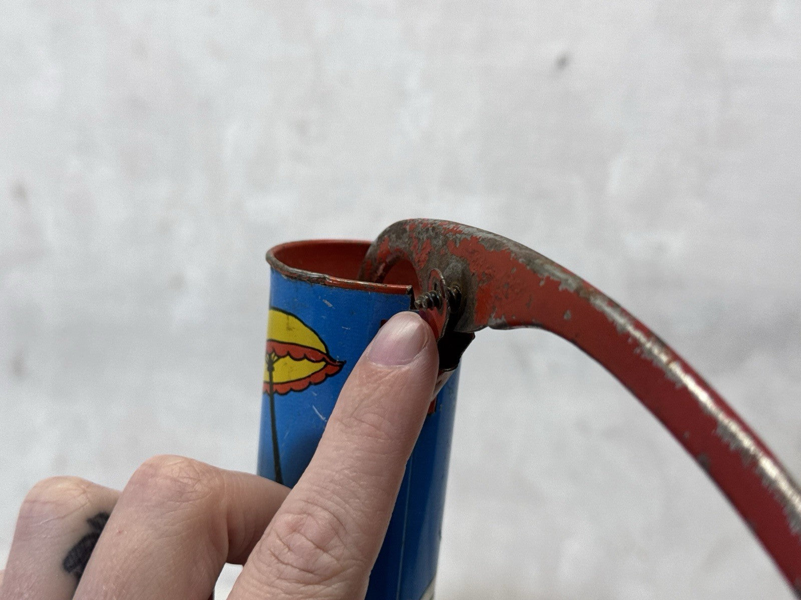 Ohio Arts Tin Hand Water Pump Toy