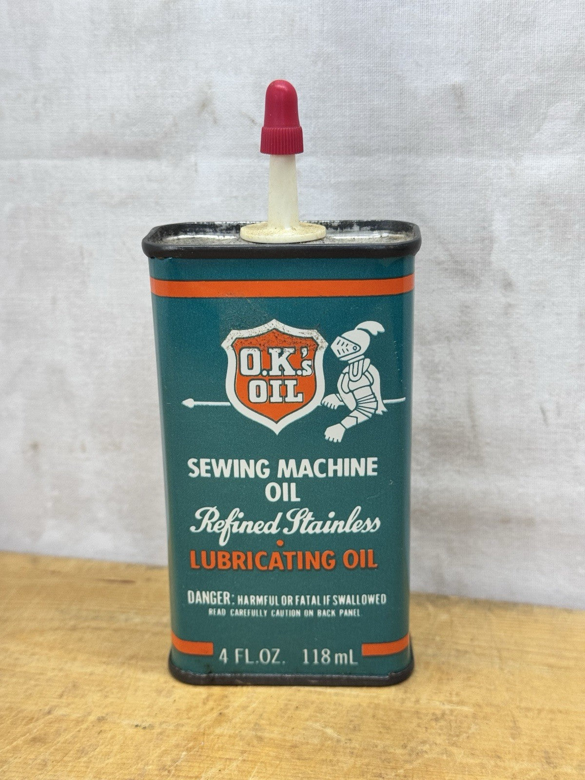 O.K.’s Sewing Machine Oil Can Vtg #1288