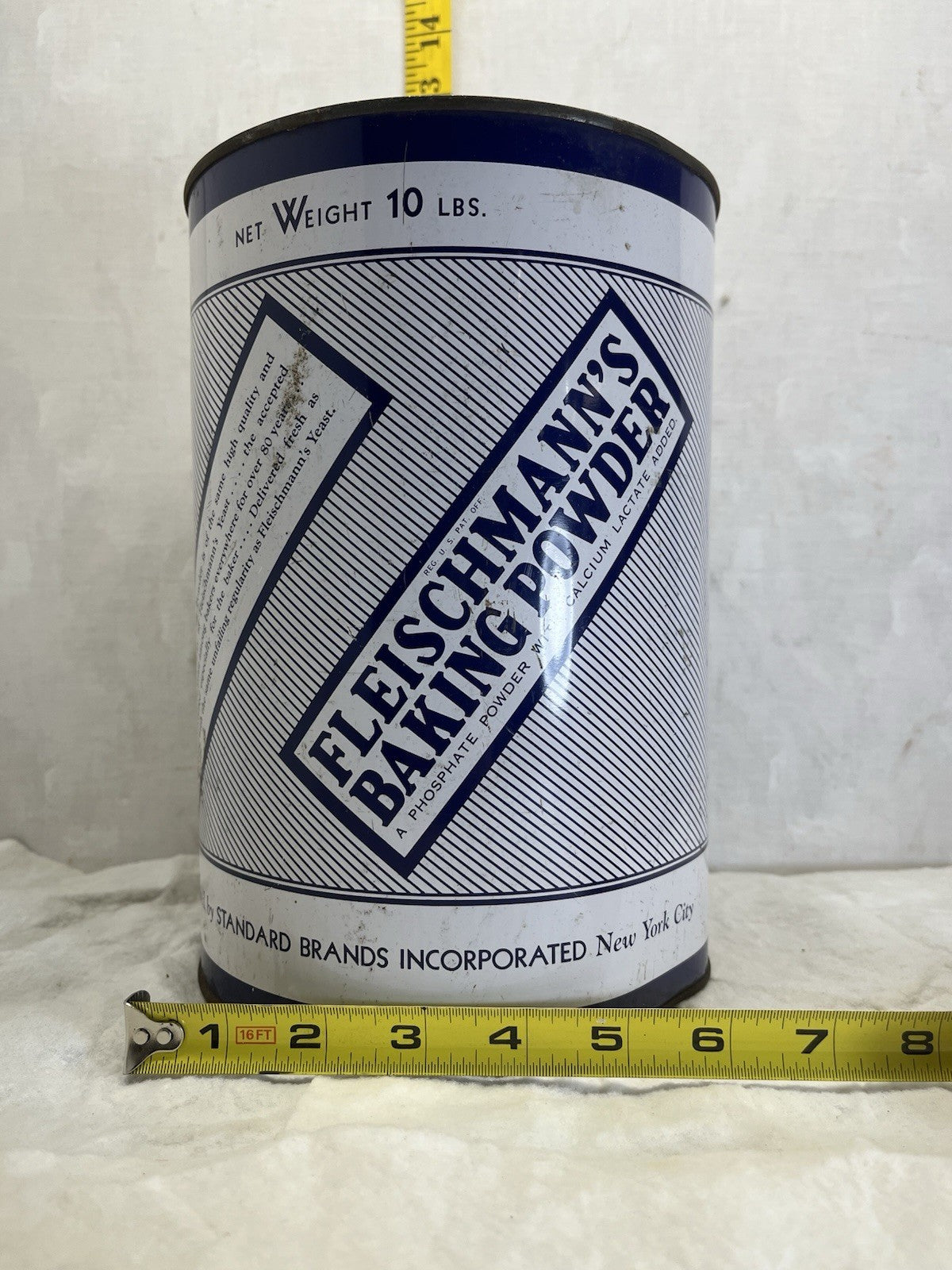 Fleishmans Baking Powder Vintage Tin