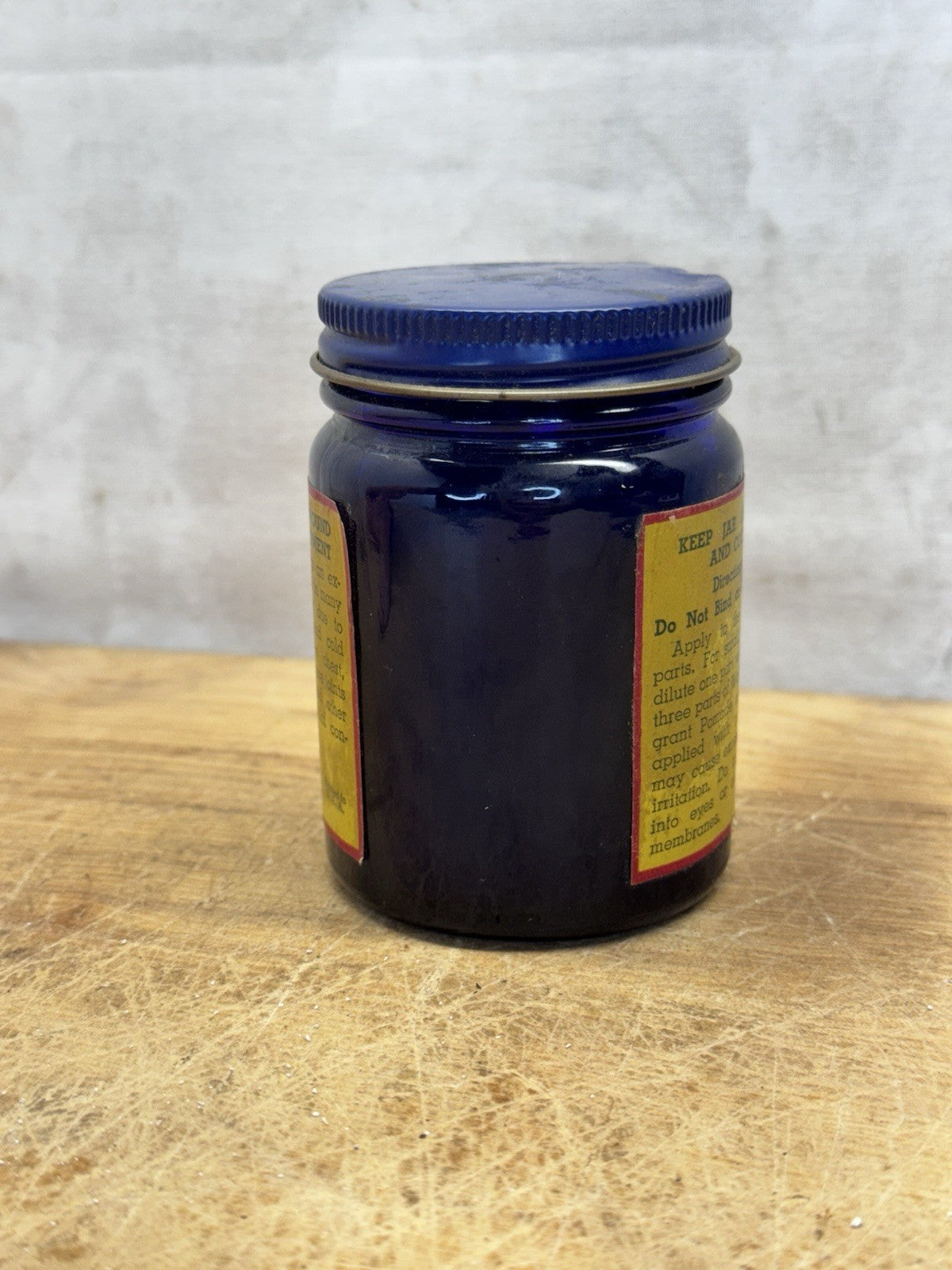 Watkins Compound Mustard Ointment Jar Vtg #S-1555