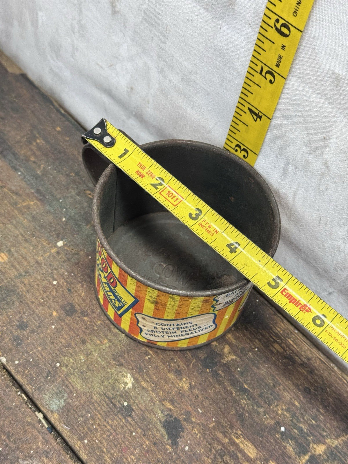 MoorMans Feed Cup Advertising Vtg #S-1525
