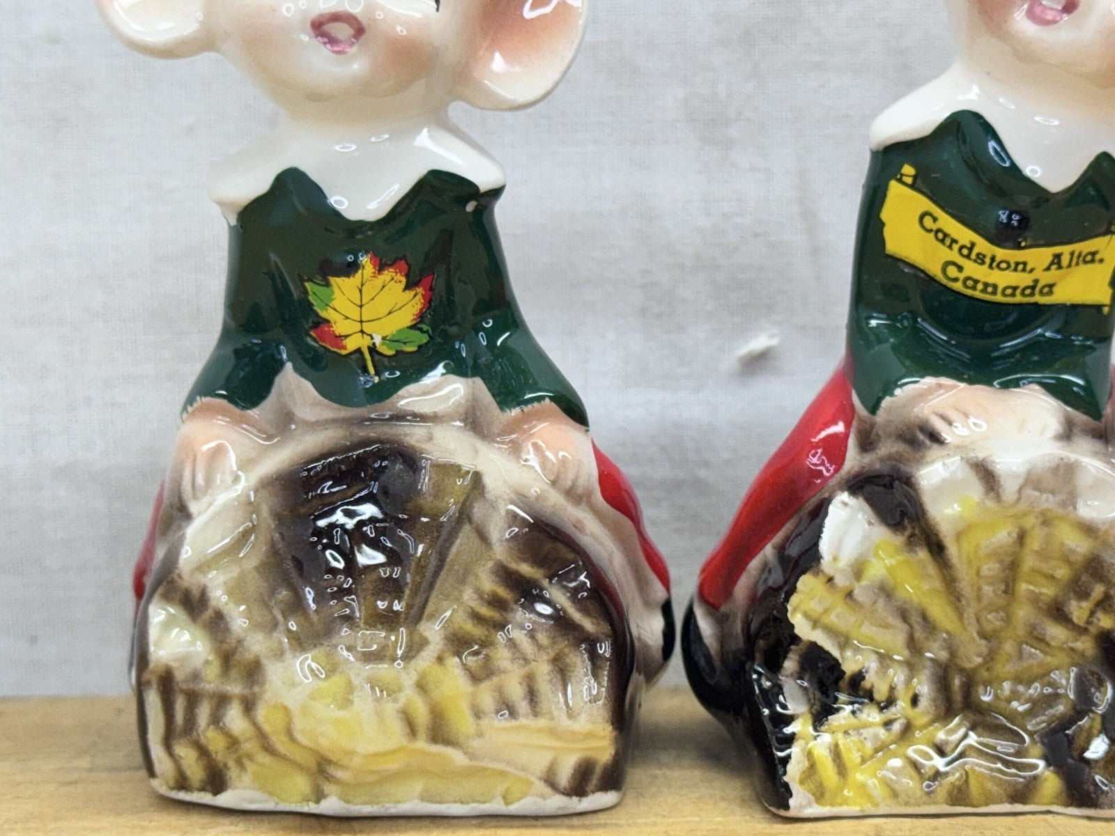 Ceramic Pair Of Elves Made In Japan #1139