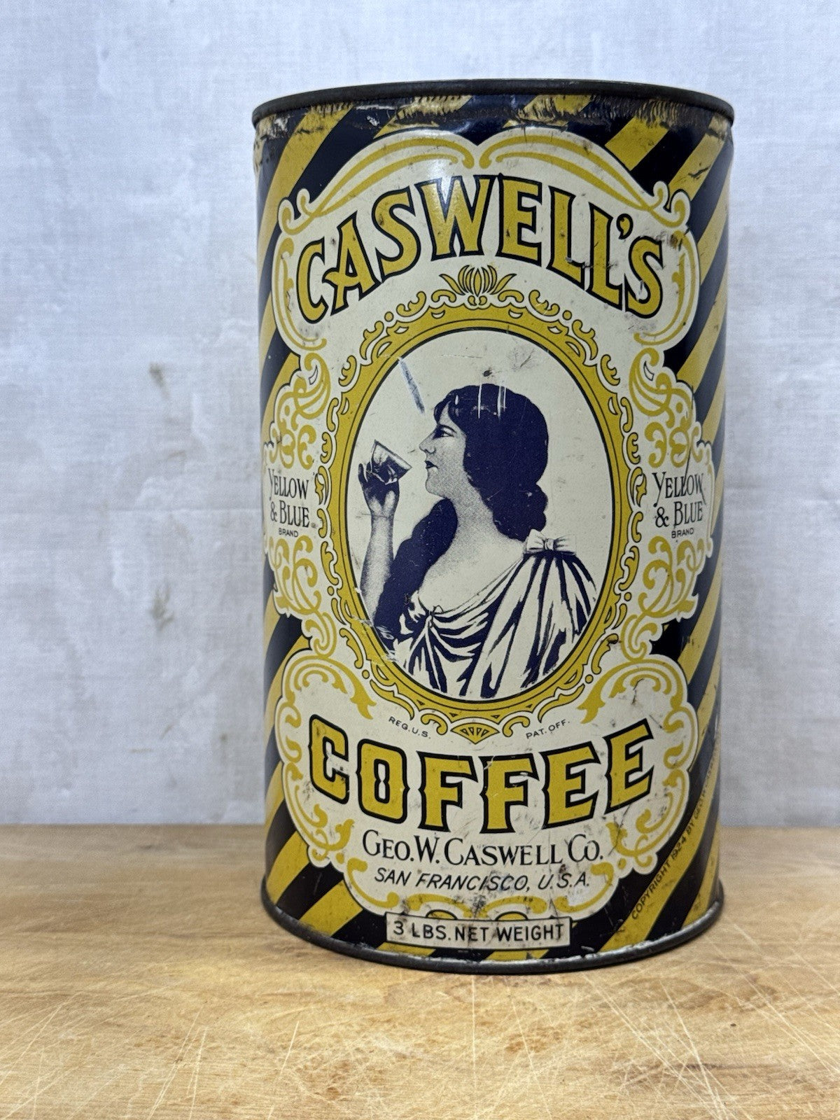 Caswells Coffee Can Antique #1155