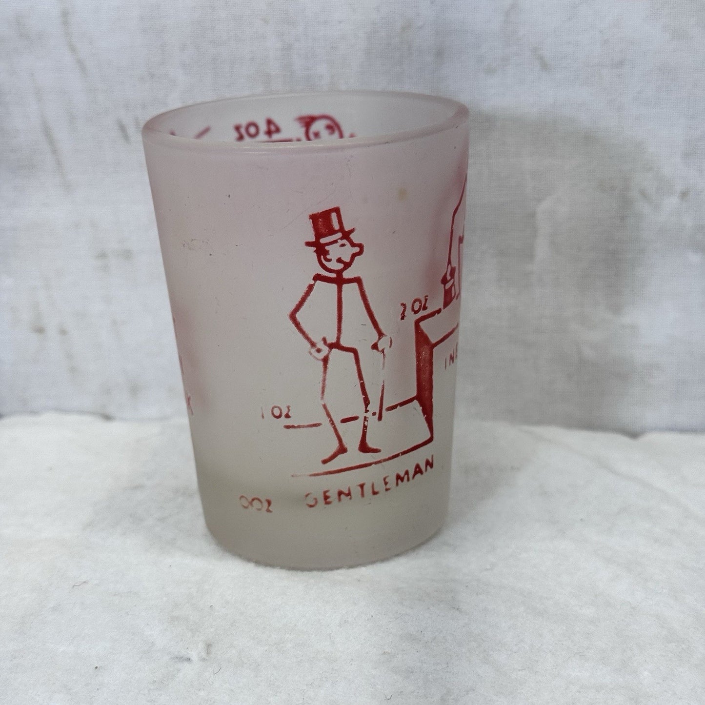 Just Plain Drunk Hazel Atlas Drinking Shot Glass Vintage