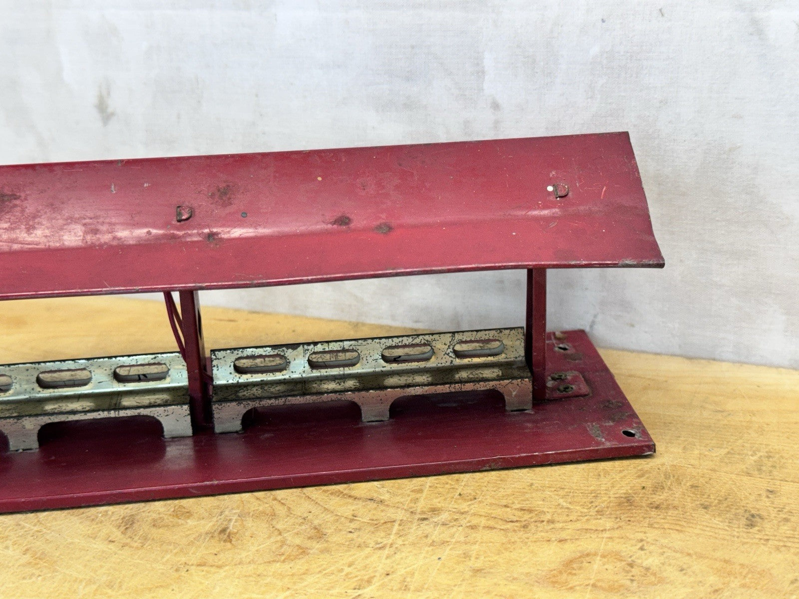 Hafner Vtg O Gauge Tin Litho Train Station Platform Bench Seats #1614