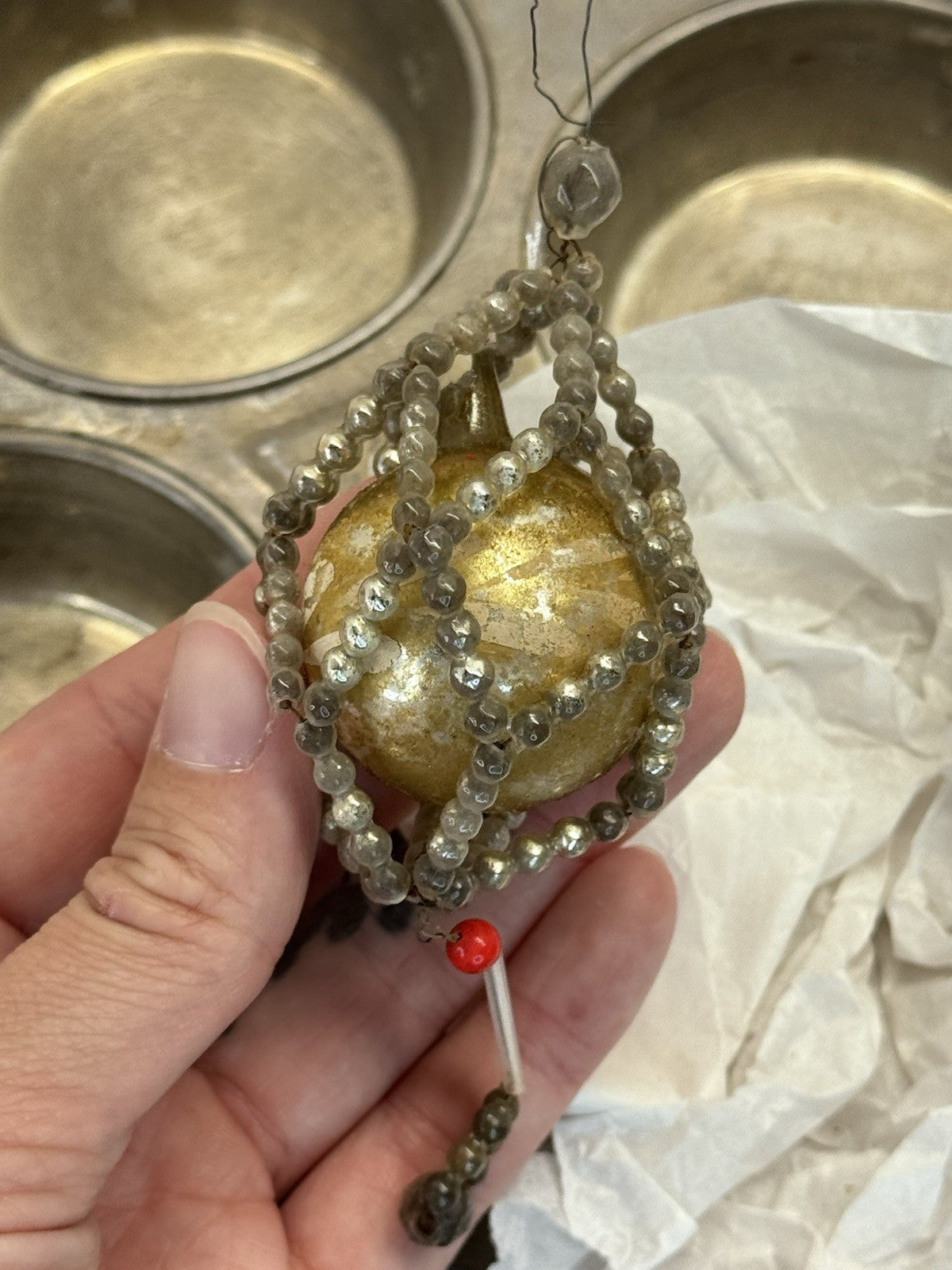 Victorian Glass Bead Ornament #1575