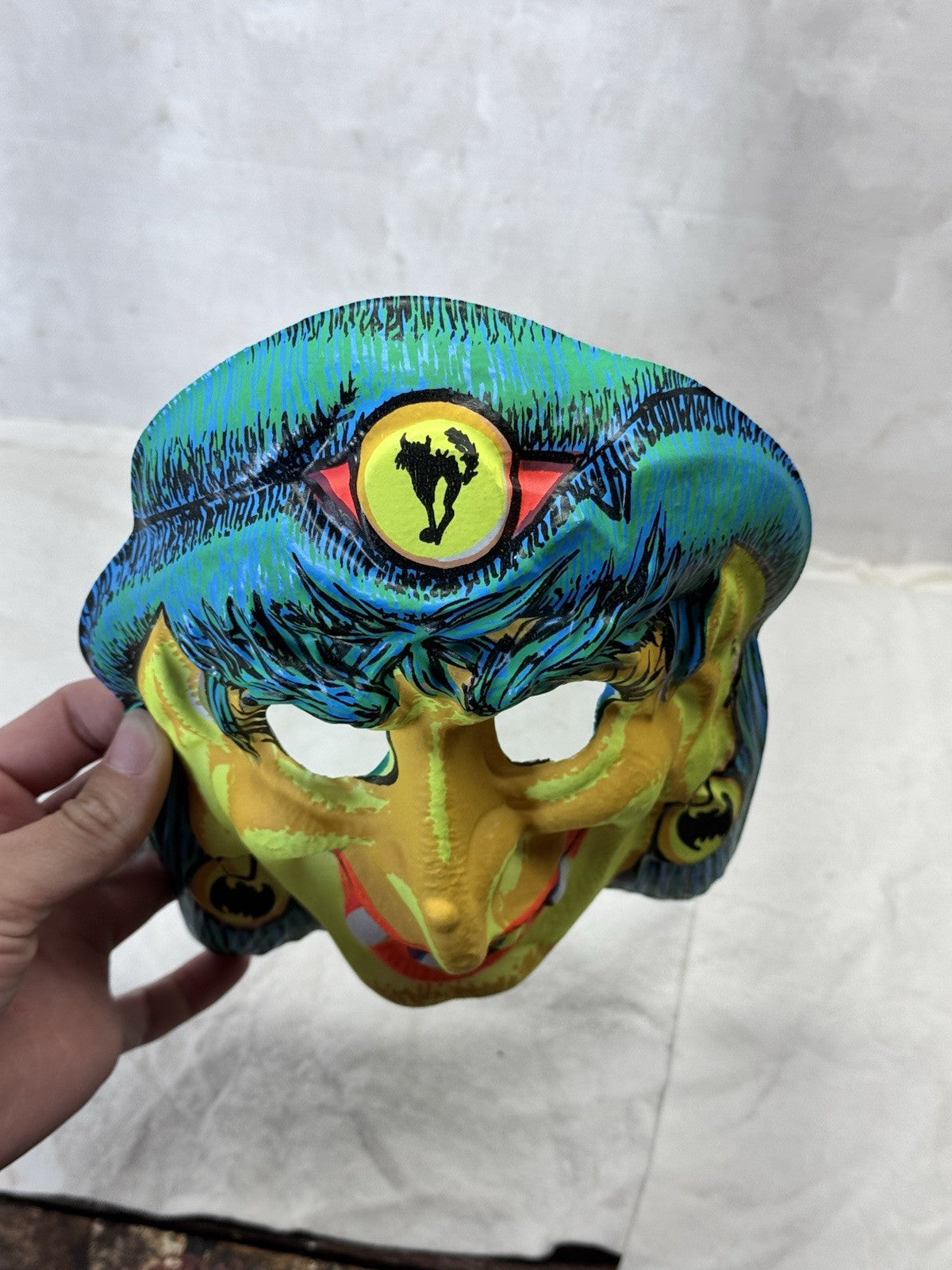 Vintage Glow Gypsy Witch Halloween Mask #S-1968
