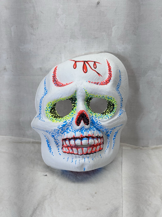 Vintage Glow Sugar Skull Halloween Mask Zest #S-1967