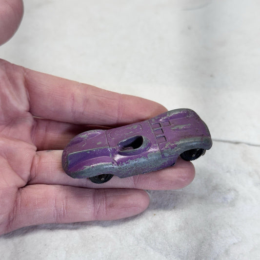 Vintage Tootsie Toy Jaguar Car Purple