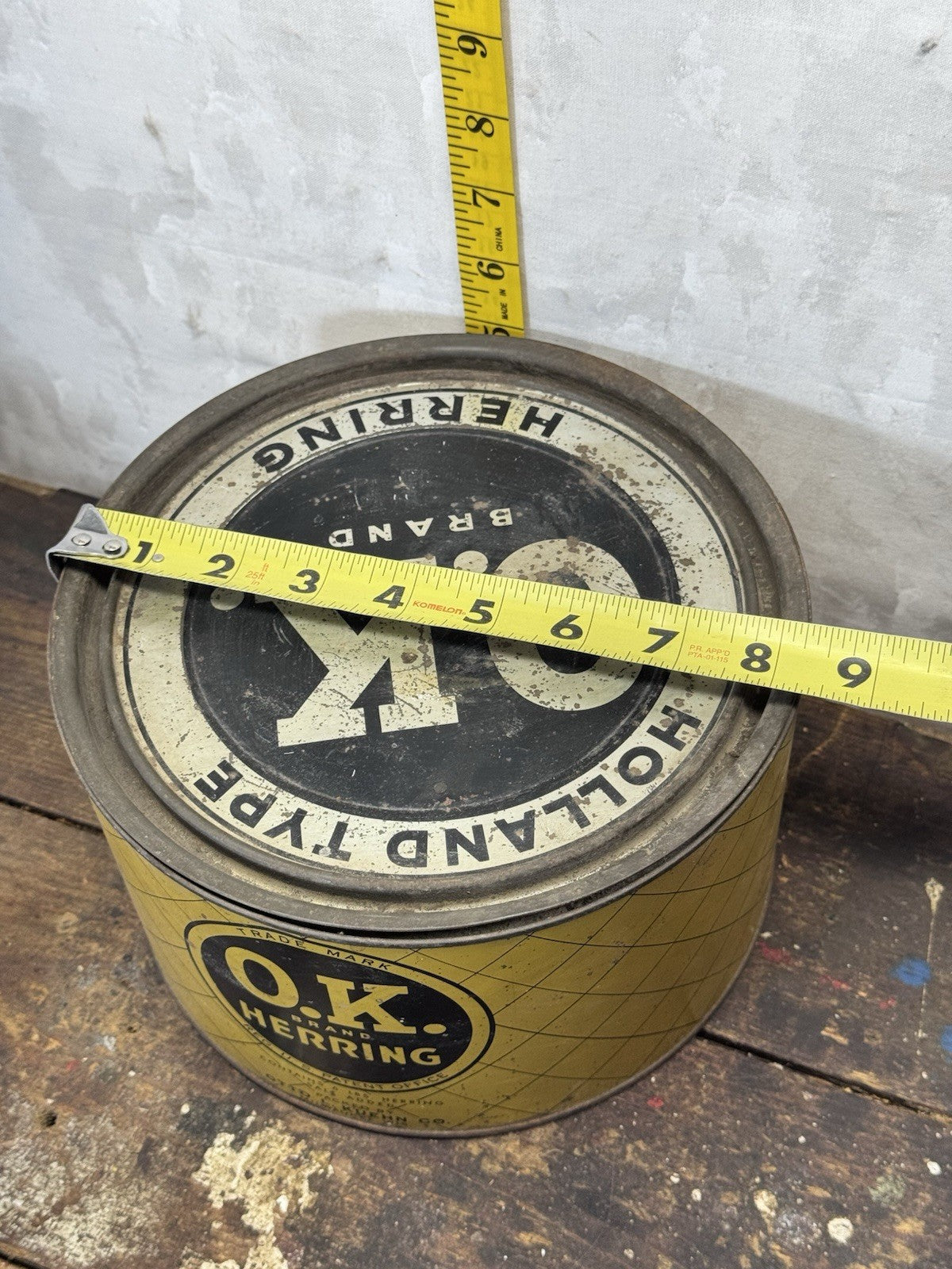 O.K Herring Vintage Tin Empty #S-1760