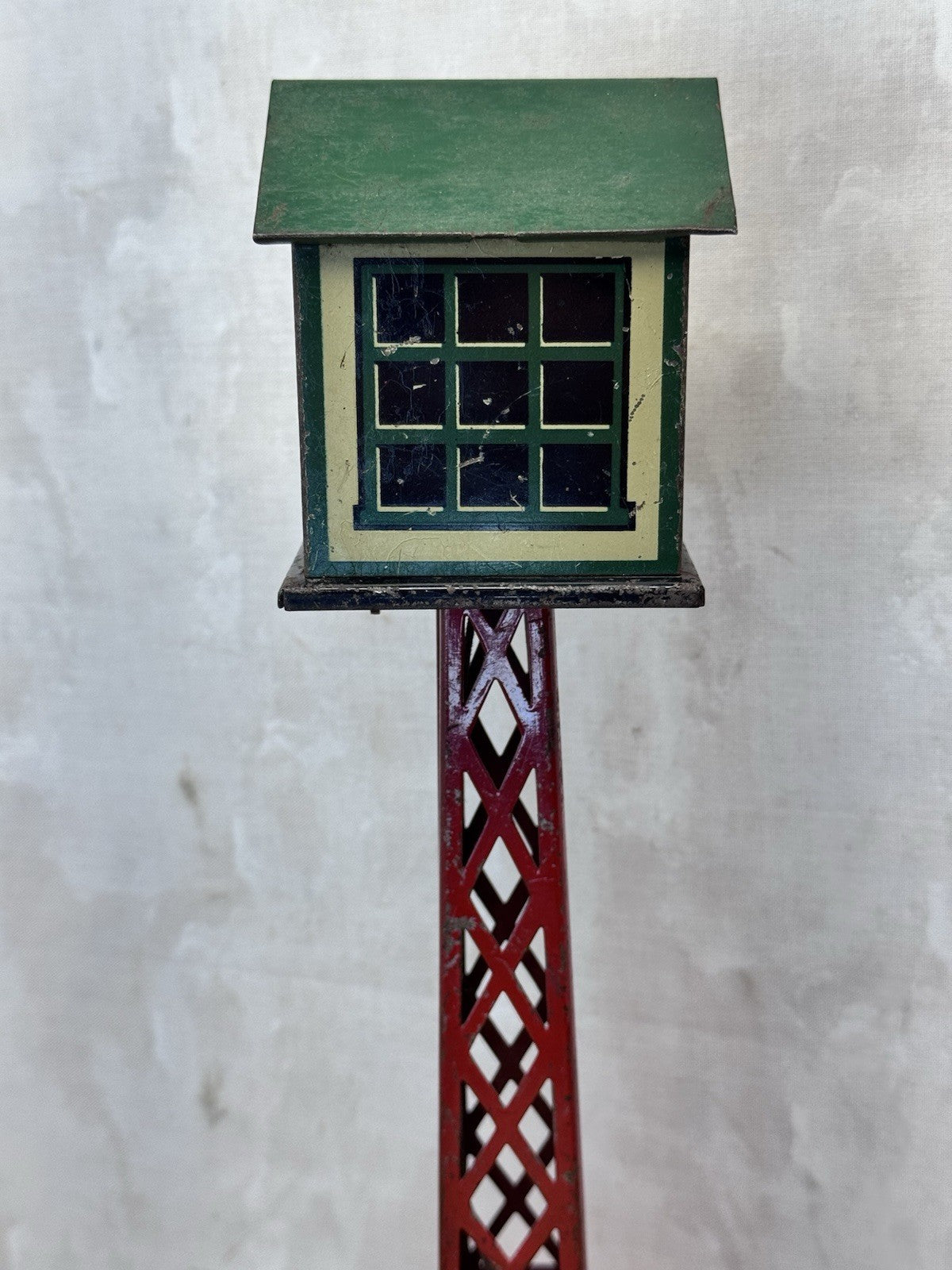 Vintage Marx Radio Train Control Tower No. 7 Tin Litho #S-1607