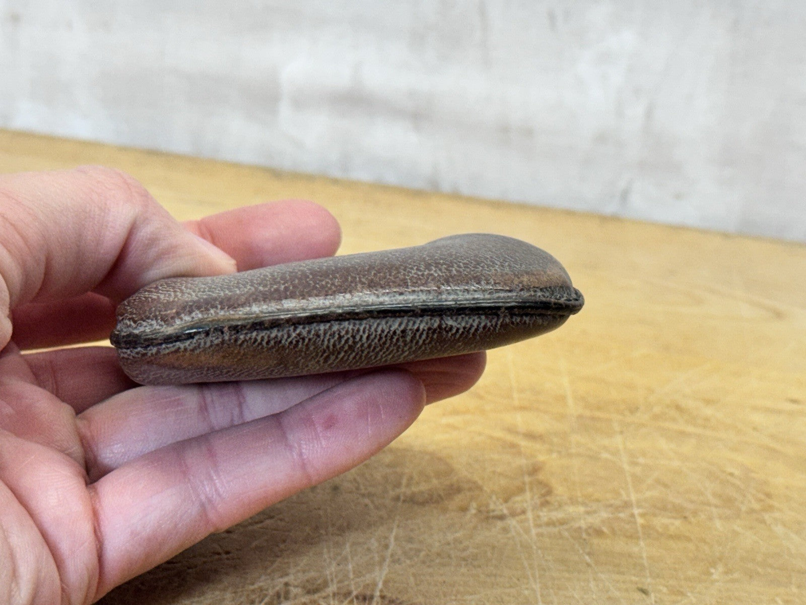 Vintage Leather Coin Purse #S-1821