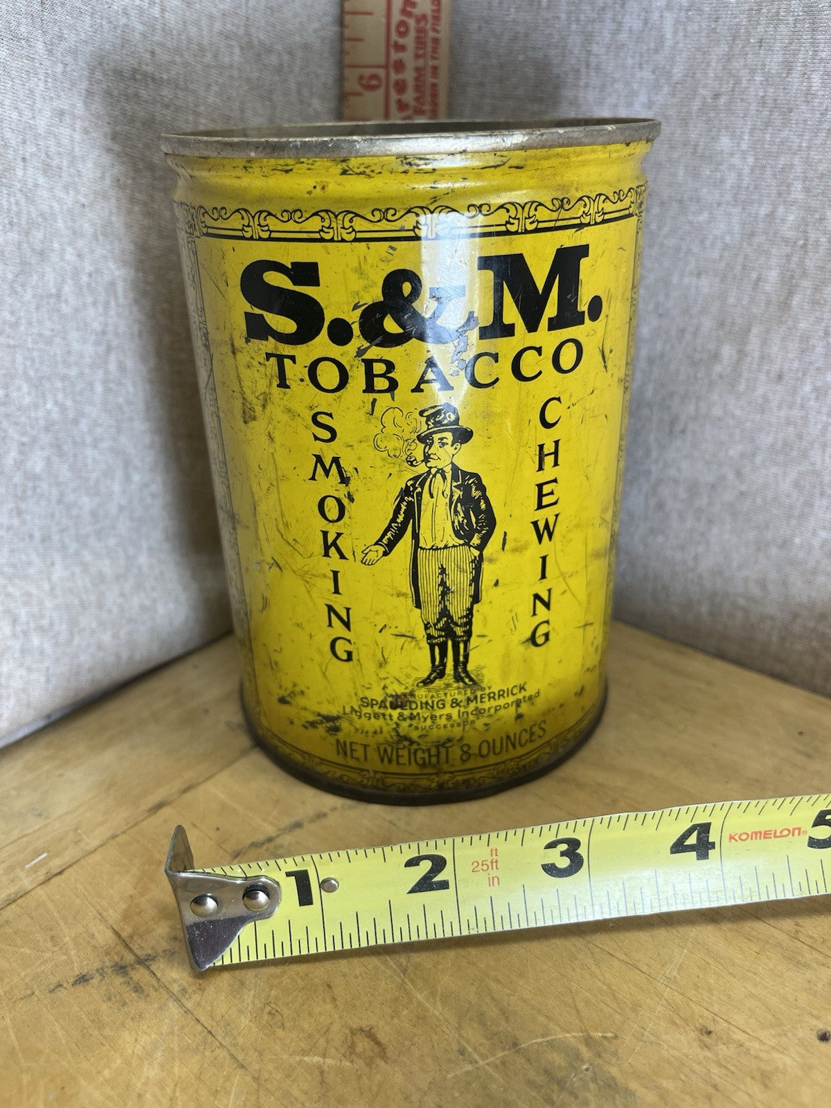 S & M Vintage Tobacco Tin