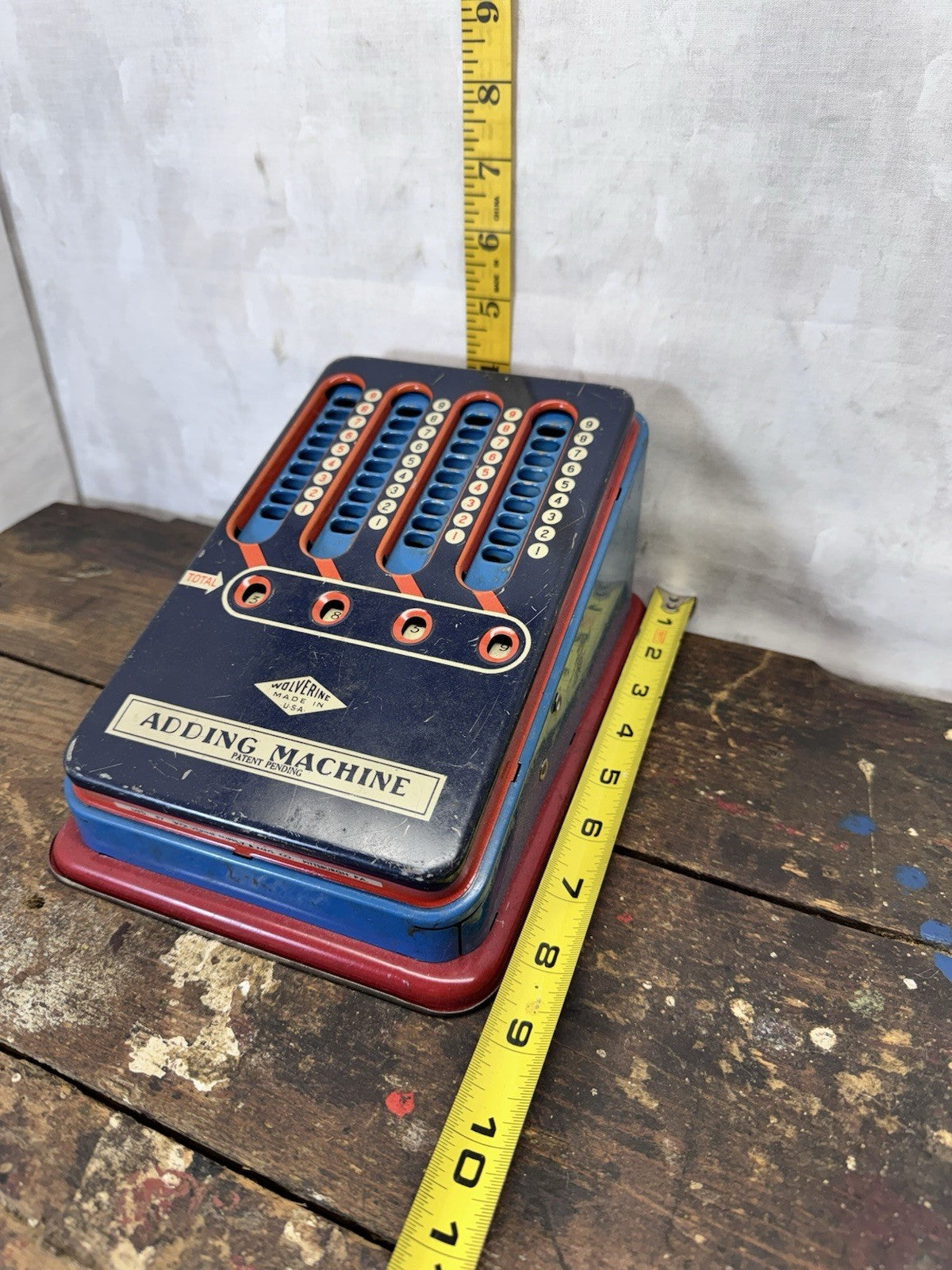Wolverine Kids Adding Machine Metal Vintage